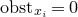 normal o normal b normal s normal t Subscript x Sub Subscript i Baseline equals 0