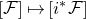 left bracket script upper F right bracket right arrow from bar left bracket i Superscript asterisk Baseline script upper F right bracket