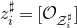 z Subscript i Superscript normal ♯ Baseline equals left bracket script upper O Subscript script upper Z Sub Subscript i Sub Superscript normal ♯ Subscript Baseline right bracket