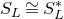 upper S Subscript upper L Baseline approximately equals upper S Subscript upper L Superscript asterisk