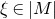 xi element of StartAbsoluteValue upper M EndAbsoluteValue