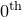 0 Superscript normal t normal h