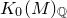 upper K 0 left parenthesis upper M right parenthesis Subscript double struck upper Q