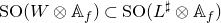 normal upper S normal upper O left parenthesis upper W circled times double struck upper A Subscript f Baseline right parenthesis subset of normal upper S normal upper O left parenthesis upper L Superscript normal ♯ Baseline circled times double struck upper A Subscript f Baseline right parenthesis