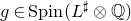 g element of normal upper S normal p normal i normal n left parenthesis upper L Superscript normal ♯ Baseline circled times double struck upper Q right parenthesis