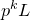 p Superscript k Baseline upper L