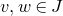 v comma w element of upper J