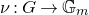 nu colon upper G right arrow double struck upper G Subscript m Baseline