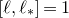 left bracket script l comma script l Subscript asterisk Baseline right bracket equals 1