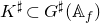 upper K Superscript normal ♯ Baseline subset of upper G Superscript normal ♯ Baseline left parenthesis double struck upper A Subscript f Baseline right parenthesis
