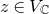 z element of upper V Subscript double struck upper C