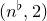 left parenthesis n Superscript normal ♭ Baseline comma 2 right parenthesis