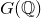 upper G left parenthesis double struck upper Q right parenthesis