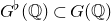 upper G Superscript normal ♭ Baseline left parenthesis double struck upper Q right parenthesis subset of upper G left parenthesis double struck upper Q right parenthesis