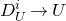 upper D Subscript upper U Superscript i Baseline right arrow upper U