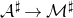 script upper A Superscript normal ♯ Baseline right arrow script upper M Superscript normal ♯