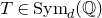 upper T element of normal upper S normal y normal m Subscript d Baseline left parenthesis double struck upper Q right parenthesis