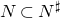 upper N subset of upper N Superscript normal ♯