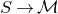 upper S right arrow script upper M