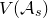 upper V left parenthesis script upper A Subscript s Baseline right parenthesis