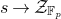 s right arrow script upper Z Subscript double struck upper F Sub Subscript p