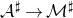 script upper A Superscript normal ♯ Baseline right arrow script upper M Superscript normal ♯