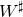 upper W Superscript normal ♯