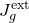 upper J Subscript g Superscript normal e normal x normal t