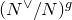 left parenthesis upper N Superscript or Baseline divided by upper N right parenthesis Superscript g