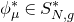 phi Subscript mu Superscript asterisk Baseline element of upper S Subscript upper N comma g Superscript asterisk
