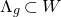 normal upper Lamda Subscript g Baseline subset of upper W