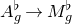 upper A Subscript g Superscript normal ♭ Baseline right arrow upper M Subscript g Superscript normal ♭