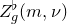 upper Z Subscript g Superscript normal ♭ Baseline left parenthesis m comma nu right parenthesis