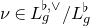 nu element of upper L Subscript g Superscript normal ♭ comma or Baseline divided by upper L Subscript g Superscript normal ♭