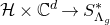 script upper H times double struck upper C Superscript d Baseline right arrow upper S Subscript normal upper Lamda Sub Subscript g Superscript asterisk