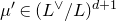 mu prime element of left parenthesis upper L Superscript or Baseline divided by upper L right parenthesis Superscript d plus 1