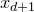x Subscript d plus 1