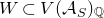 upper W subset of upper V left parenthesis script upper A Subscript upper S Baseline right parenthesis Subscript double struck upper Q