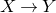 upper X right arrow upper Y