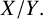 upper X divided by upper Y period