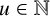u element of double struck upper N