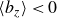 left angle bracket b Subscript z Baseline right angle bracket less than 0