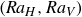 left parenthesis upper R a Subscript upper H Baseline comma upper R a Subscript upper V Baseline right parenthesis