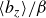 left angle bracket b Subscript z Baseline right angle bracket divided by beta
