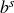 b Superscript italic s
