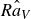 ModifyingAbove upper R a Subscript upper V With caret