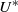 upper U Superscript asterisk