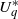 upper U Subscript q Superscript asterisk