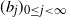 left parenthesis b Subscript j Baseline right parenthesis Subscript 0 less than or equals j less than normal infinity