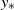 y Subscript asterisk